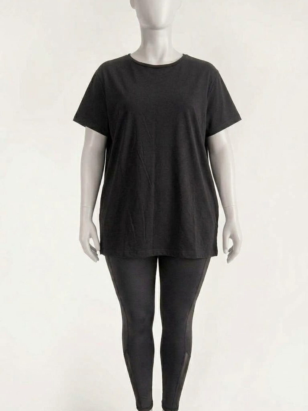 Classic Women's Black Crewneck Tee